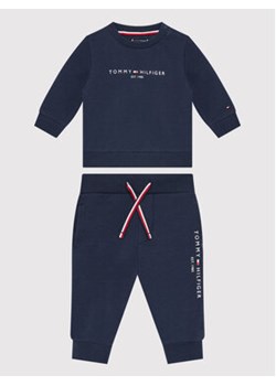 Tommy Hilfiger Dres Baby Essential KN0KN01485 Granatowy Regular Fit ze sklepu MODIVO w kategorii Dresy dla niemowlaka - zdjęcie 168663935