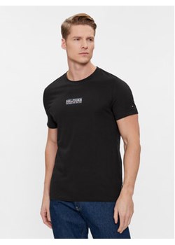 Tommy Hilfiger T-Shirt Small Hilfiger Tee MW0MW34387 Czarny Slim Fit ze sklepu MODIVO w kategorii T-shirty męskie - zdjęcie 168663947