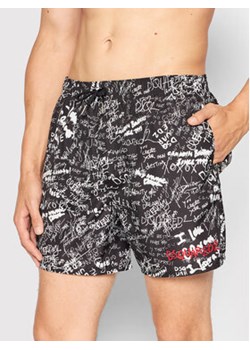 Dsquared2 Underwear Szorty kąpielowe D7B544190.01850 Czarny Regular Fit ze sklepu MODIVO w kategorii Kąpielówki - zdjęcie 168663997