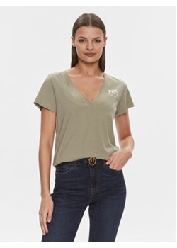 Pinko T-Shirt 102950 A1N8 Zielony Regular Fit ze sklepu MODIVO w kategorii Bluzki damskie - zdjęcie 168664099