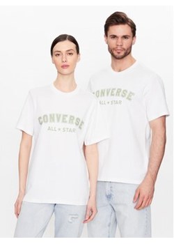Converse T-Shirt Unisex All Star 10024566-A01 Biały Regular Fit ze sklepu MODIVO w kategorii Bluzki damskie - zdjęcie 168664285