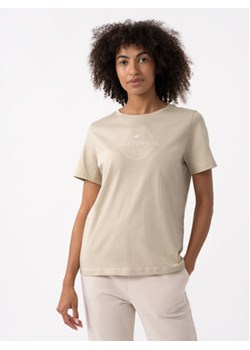 4F T-Shirt 4FAW23TTSHF0902 Beżowy Regular Fit ze sklepu MODIVO w kategorii Bluzki damskie - zdjęcie 168664345