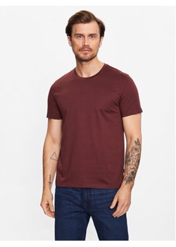 Boss T-Shirt 50468395 Bordowy Slim Fit ze sklepu MODIVO w kategorii T-shirty męskie - zdjęcie 168664469