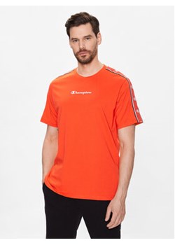 Champion T-Shirt 218472 Pomarańczowy Regular Fit ze sklepu MODIVO w kategorii T-shirty męskie - zdjęcie 168665006