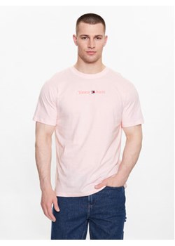 Tommy Jeans T-Shirt DM0DM16825 Różowy Regular Fit ze sklepu MODIVO w kategorii T-shirty męskie - zdjęcie 168665027