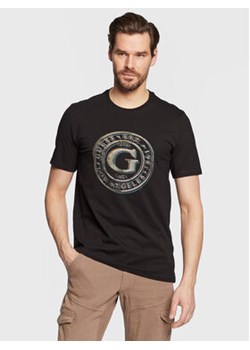 Guess T-Shirt Round Logo M3GI11 J1314 Czarny Slim Fit ze sklepu MODIVO w kategorii T-shirty męskie - zdjęcie 168665827
