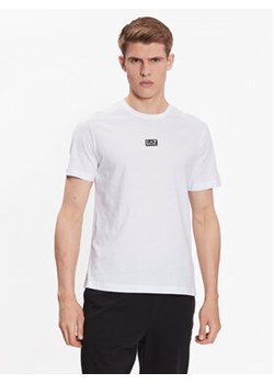 EA7 Emporio Armani T-Shirt 3RPT05 PJ02Z 0100 Biały Regular Fit ze sklepu MODIVO w kategorii T-shirty męskie - zdjęcie 168666208