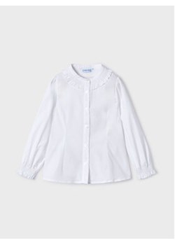 Mayoral Koszula 4.195 Biały Regular Fit ze sklepu MODIVO w kategorii Koszule dziewczęce - zdjęcie 168666609