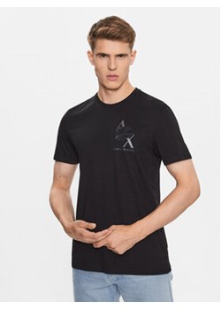 Armani Exchange T-Shirt 6RZTAM ZJ9TZ 1200 Czarny Regular Fit ze sklepu MODIVO w kategorii T-shirty męskie - zdjęcie 168666617