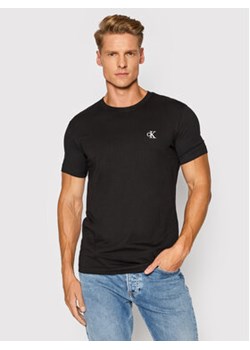 Calvin Klein Jeans T-Shirt Tee Shirt Essential J30J314544 Czarny Slim Fit ze sklepu MODIVO w kategorii T-shirty męskie - zdjęcie 168667206