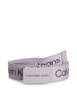 Calvin Klein Jeans Pasek Dziecięcy Canvas Logo Belt IU0IU00125 Fioletowy ze sklepu MODIVO w kategorii Paski dziecięce - zdjęcie 168667427
