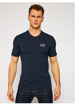 EA7 Emporio Armani T-Shirt 8NPT53 PJM5Z 1578 Granatowy Regular Fit ze sklepu MODIVO w kategorii T-shirty męskie - zdjęcie 168667665