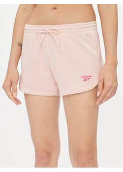 Reebok Szorty sportowe Reebok Identity French Terry Shorts IM4152 Różowy Slim Fit ze sklepu MODIVO w kategorii Szorty - zdjęcie 168668145