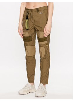 Aeronautica Militare Spodnie materiałowe 231PA1532DCT2987 Zielony Slim Fit ze sklepu MODIVO w kategorii Spodnie damskie - zdjęcie 168668806