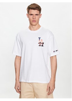 Champion T-Shirt 218923 Biały Relaxed Fit ze sklepu MODIVO w kategorii T-shirty męskie - zdjęcie 168669127