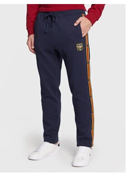 Polo Ralph Lauren Spodnie dresowe 710878906 Granatowy Regular Fit ze sklepu MODIVO w kategorii Spodnie męskie - zdjęcie 168669338