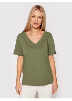 Pieces T-Shirt Ria 17120455 Zielony Regular Fit ze sklepu MODIVO w kategorii Bluzki damskie - zdjęcie 168669486