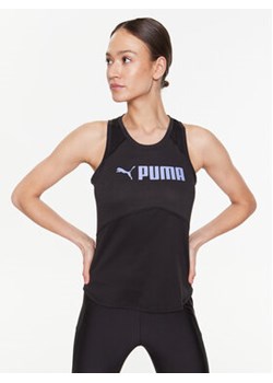 Puma Koszulka techniczna Fit Logo 522180 Czarny Regular Fit ze sklepu MODIVO w kategorii Bluzki damskie - zdjęcie 168669686