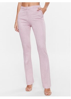 Liu Jo Spodnie materiałowe CA3408 J1919 Różowy Slim Fit ze sklepu MODIVO w kategorii Spodnie damskie - zdjęcie 168669886