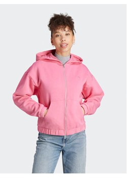 adidas Bluza ALL SZN Fleece Washed IK4258 Różowy Loose Fit ze sklepu MODIVO w kategorii Bluzy damskie - zdjęcie 168669909