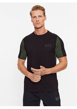 EA7 Emporio Armani T-Shirt 6RPT17 PJ02Z 1200 Czarny Regular Fit ze sklepu MODIVO w kategorii T-shirty męskie - zdjęcie 168670026