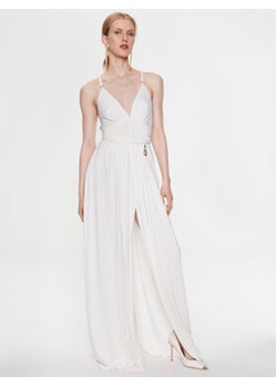 Elisabetta Franchi Sukienka wieczorowa AB-430-32E2-V700 Biały Regular Fit ze sklepu MODIVO w kategorii Sukienki - zdjęcie 168670286