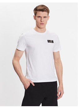 EA7 Emporio Armani T-Shirt 3RPT19 PJM9Z 1100 Biały Regular Fit ze sklepu MODIVO w kategorii T-shirty męskie - zdjęcie 168670679