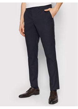 Selected Homme Spodnie garniturowe Logan 16051395 Granatowy Slim Fit ze sklepu MODIVO w kategorii Spodnie męskie - zdjęcie 168670815