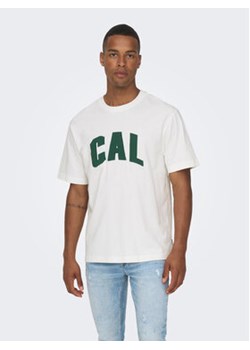 Only & Sons T-Shirt 22026375 Biały Relaxed Fit ze sklepu MODIVO w kategorii T-shirty męskie - zdjęcie 168670967