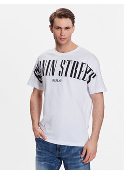 Replay T-Shirt M6495.000.23062 Biały Regular Fit ze sklepu MODIVO w kategorii T-shirty męskie - zdjęcie 168671146