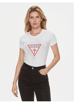 Guess T-Shirt W3BI55 J1314 Biały Slim Fit ze sklepu MODIVO w kategorii Bluzki damskie - zdjęcie 168671155