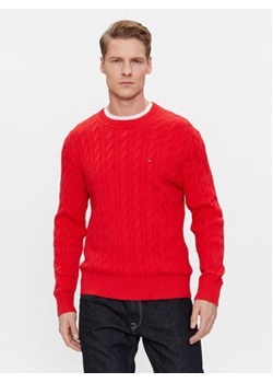 Tommy Hilfiger Sweter MW0MW33132 Czerwony Relaxed Fit ze sklepu MODIVO w kategorii Swetry męskie - zdjęcie 168671417