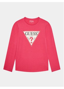 Guess Bluzka J2YI50 K6YW1 Różowy Regular Fit ze sklepu MODIVO w kategorii Bluzki dziewczęce - zdjęcie 168671806
