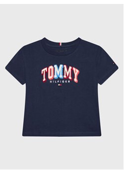 Tommy Hilfiger T-Shirt Chainstitch KB0KB07798 D Granatowy Regular Fit ze sklepu MODIVO w kategorii T-shirty chłopięce - zdjęcie 168673007