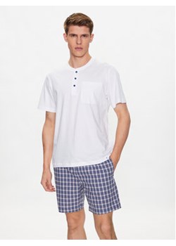 Seidensticker Piżama 12.115520 Biały Straight Fit ze sklepu MODIVO w kategorii Piżamy męskie - zdjęcie 168673285