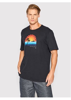 Hurley T-Shirt Swirlst MTS0030090 Czarny Regular Fit ze sklepu MODIVO w kategorii T-shirty męskie - zdjęcie 168673339