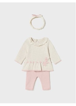 Mayoral Komplet bluzka i legginsy 2.743 Różowy Regular Fit ze sklepu MODIVO w kategorii Komplety niemowlęce - zdjęcie 168674067