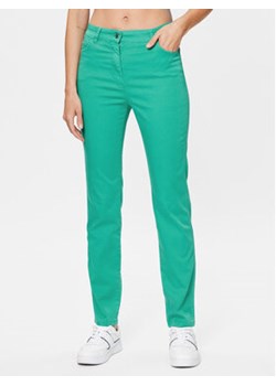 Olsen Spodnie materiałowe Mona 14000620 Zielony Slim Fit ze sklepu MODIVO w kategorii Spodnie damskie - zdjęcie 168674419