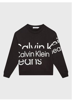 Calvin Klein Jeans Bluza Blown Up Logo IB0IB01629 Czarny Regular Fit ze sklepu MODIVO w kategorii Bluzy chłopięce - zdjęcie 168674469