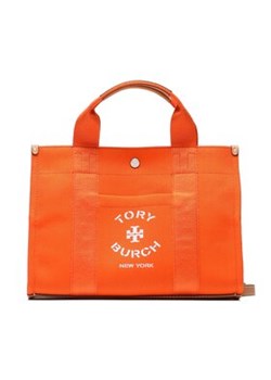 Tory Burch Torebka Small Tory Tote 148661 Pomarańczowy ze sklepu MODIVO w kategorii Torby Shopper bag - zdjęcie 168674479