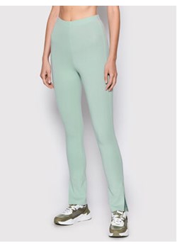 Reebok Legginsy Classics HH7368 Zielony Slim Fit ze sklepu MODIVO w kategorii Spodnie damskie - zdjęcie 168675078