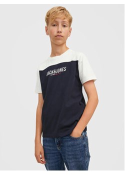 Jack&Jones Junior T-Shirt Dan 12212182 Granatowy Regular Fit ze sklepu MODIVO w kategorii T-shirty chłopięce - zdjęcie 168675169