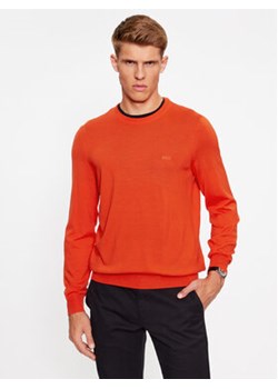 Boss Sweter Botto-L 50476364 Pomarańczowy Regular Fit ze sklepu MODIVO w kategorii Swetry męskie - zdjęcie 168675275
