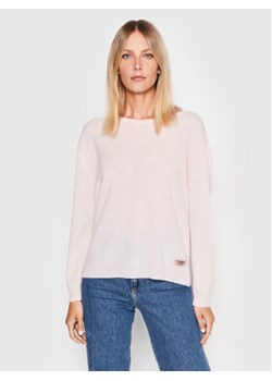 TWINSET Sweter 222TP3350 Różowy Regular Fit ze sklepu MODIVO w kategorii Swetry damskie - zdjęcie 168675328