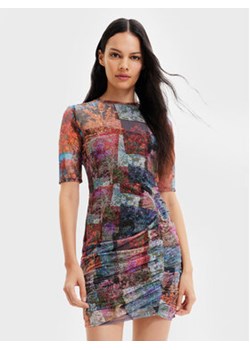 Desigual Sukienka codzienna Roma 22WWVK11 Kolorowy Slim Fit ze sklepu MODIVO w kategorii Sukienki - zdjęcie 168675937