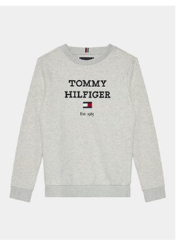Tommy Hilfiger Bluza Logo KB0KB08713 D Szary Regular Fit ze sklepu MODIVO w kategorii Bluzy chłopięce - zdjęcie 168676269