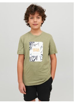Jack&Jones Junior T-Shirt 12230796 Zielony Standard Fit ze sklepu MODIVO w kategorii T-shirty chłopięce - zdjęcie 168676318