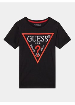 Guess T-Shirt L3BI41 K8HM4 Czarny Regular Fit ze sklepu MODIVO w kategorii T-shirty chłopięce - zdjęcie 168676345