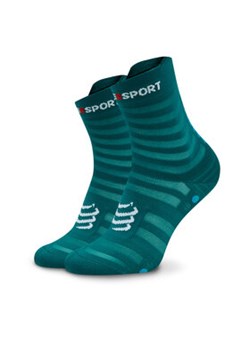 Compressport Skarpety wysokie unisex Pro Racing Socks V4.0 Ultralight Run High XU00050B Zielony ze sklepu MODIVO w kategorii Skarpetki damskie - zdjęcie 168676389