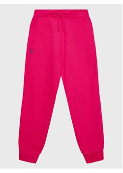 Polo Ralph Lauren Spodnie dresowe 313833611036 Różowy Regular Fit ze sklepu MODIVO w kategorii Spodnie dziewczęce - zdjęcie 168676596